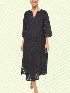 Tuckernuck Jamie Eyelet Midi Dress S